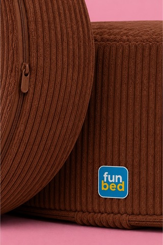 Funbed Çok Amaçlı Aktivite Koltuğu Puf Koltuk Berjer Kahverengi - 889769126 Kahverengi