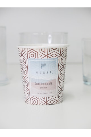 MİSSİ CRACKLING PALO SANTO VEGAN REFİL MUM 130 GR (ÇITIRTILI)