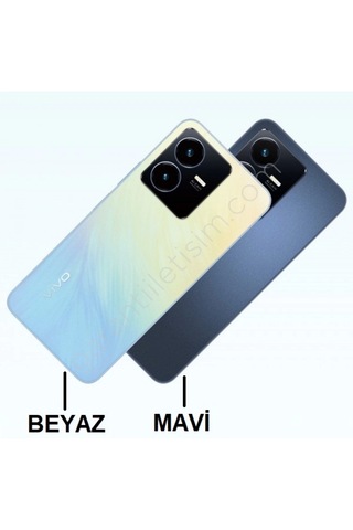 Vivo Y22s V2206 Arka Kapak Pil Kapağı Full Beyaz