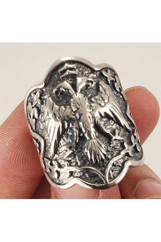 Vog Ertuğrul Zihgir Başparmak 925 Ayar Gümüş Erkek Yüzük