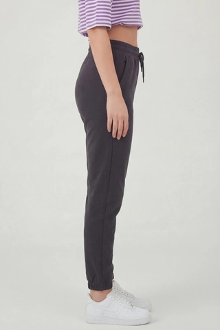 Defys Kadın Lastikli Paça Cepli Regular Fit Jogger Eşofman Altı Antrasit Melanj - 499066047 Antrasit Melanj
