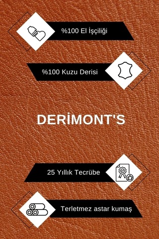 Hakiki Deri Içi Kürklü Düğmeli Yandan Cepli Erkek Deri Ceket Siyah