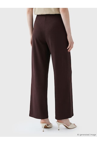 Lcw Comfort Kahverengi Yüksek Bel Soft Touch Kadın Eşofman Altı