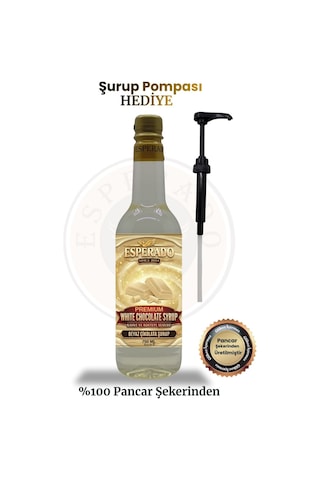 Premıum Karamel - Beyaz Çikolata Aromalı Kahve Şurubu 750 Ml X 2 Adet Diğer