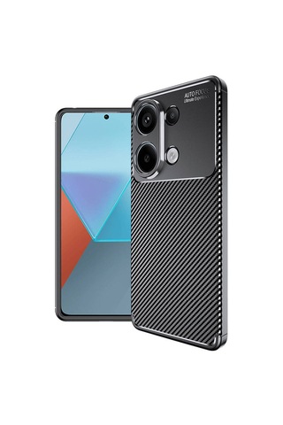 Xiaomi Redmi Note 13 4g Kılıf Zore Negro Silikon Kapak Siyah