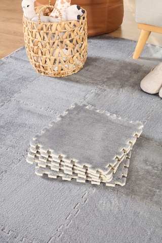 Puzzle Mat Gri 30x30 CM 4 Parça Bebek Çocuk Genç Odası Halısı Bebek Çocuk Genç Odası Halısı