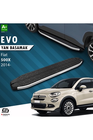 S-dizayn Fiat 500x Evo Krom Yan Basamak 173 Cm 2014 Üzeri