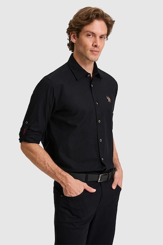 U.s. Polo Assn. Erkek Siyah Gömlek Basic 50320262-vr046