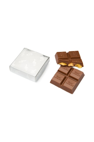 Melodi Gümüş Nota Antep Fıstıklı Çikolata 500 G