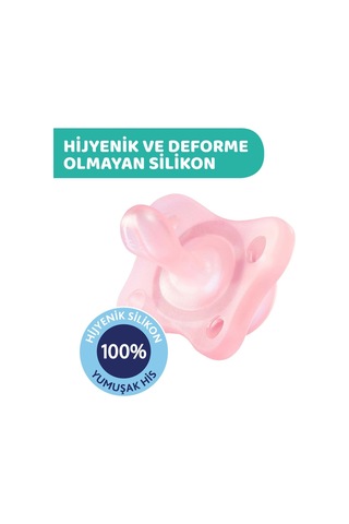 Chicco Physioforma Mini Soft 2'li Emzik 2-6 Ay Kız