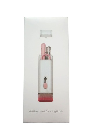 Temizlik 7 İn1 Seti Yumuşak Kıllı Fırça Kalem Aleti, Klavye Ve Ekran Kazıyıcısı, Toz Giderici 1 Set Beyaz