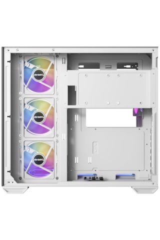 Antec Cx Mirror Mid Tower Oyuncu Kasası - 270 Panoramik Temperli Cam - 7x120mm Argb Fan - Atx / Micro-atx / Itx - Usb Type-c - Rtx 50 Serisi Uyumlu - Çift Bölmeli Tasarım Beyaz