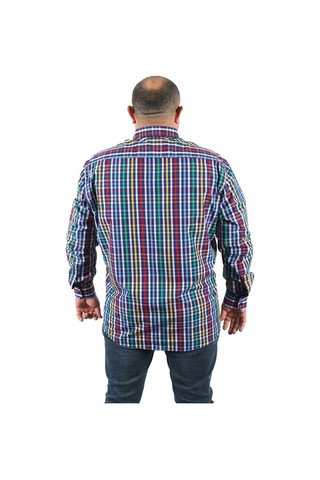 Starbattal Büyük Beden Erkek Piqquare Gömlek 23360 YESIL