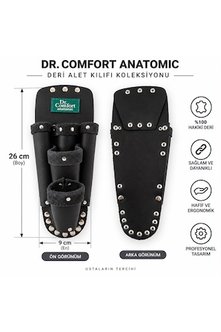 Dr.comfort 520 Hakiki Deri Bel Çantası Kemer Askılı El Aletleri Takım Çantası