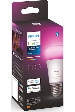 Philips HueWCA 9-75W E27 Renkli Akıllı Ampul