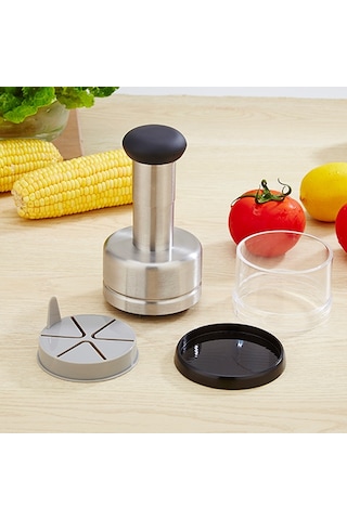 Sones Paslanmaz Çelik Sebze Kesici Mutfak Aletleri Soğan Presi Sarımsak Presi