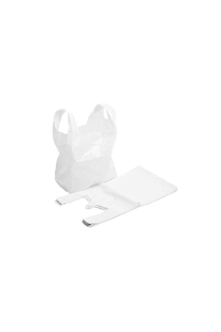Şeylişeyler - A Kalite Beyaz Manav Atlet Poşet 30 X 60 Cm Büyük Boy 1 Kg