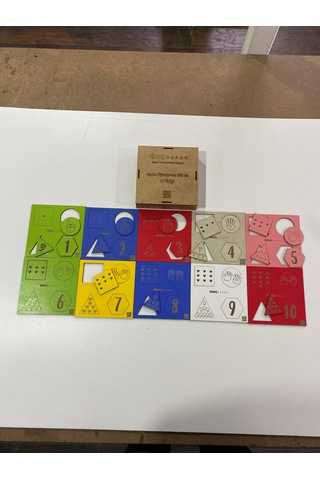 Renkli Rakamları Öğreniyorum Ahşap Eğitici Oyuncak