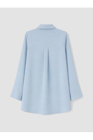 Lcw Everyday Mavi Oversize Kadın Gömlek Tunik