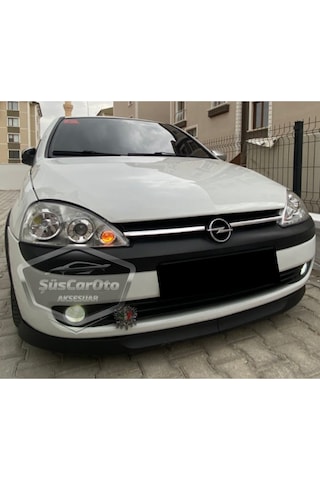 Opel Corsa C 2000-2006 Uyumlu Üniversal Astra H Lip Esnek Ön Lip 2 Parça Tampon Altı Dil Karlık Ön Ek 00 Şüscaroto Aksesuar