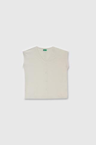 Benetton Kadın Tshirt Krem