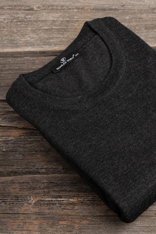 Woolen World Bisiklet Yaka Battal Büyük Boy Yünlü Triko Kazak Antrasit