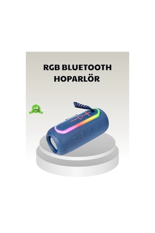 Mey İthalat Mavi Taşınabilir Bluetooth Hoparlör Kompakt Tasarım Ve Güçlü Ses