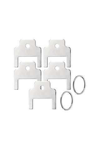 Xurunkeji 770301 Kimberly Clark Evrensel Dağıtıcılar İçin Kağıt Havlu Dağıtıcı Anahtarı, 5'li Paket Gümüş