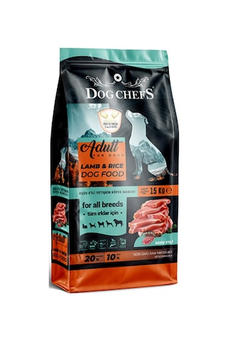 Dog Chefs Kuzu Etli ve Pirinçli Yetişkin Köpek Maması 15 KG