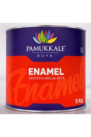 Pamukkale Enamel Sentetik Parlak Yağlı Boya 5 Kg Ral 7042 Trafik Gri
