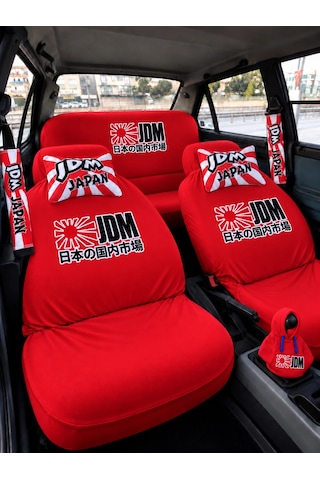 Jdm Japon Süper Set Dörtlü Servis Kılıfı + İkili Yastık Ve Kemer Kılıfı +vites Poları 11706630