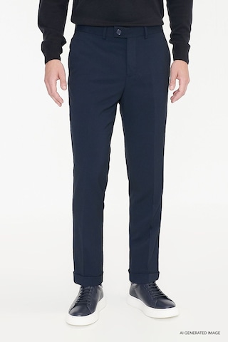 Ac&Co / Altınyıldız Classics Slim Fit Dar Kesim Klasik Yan Cep Erkek Pantolon - Lacivert