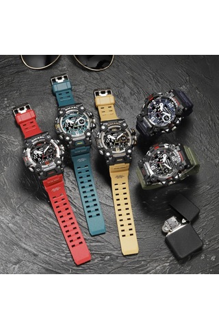 Reedark Erkekler İçin Smael 8072 Askeri Stili Kol Saati - Kronograf, Alarm, Stopwatch, Şok Direnci Ve 3atm Su Geçirmezliği İle Luminous Ekran