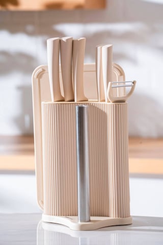 Cooper 8 Parça Standlı Kesme Tahtası Ve Bıçak Seti Diğer