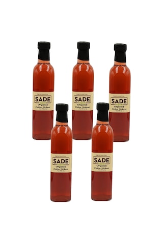 Sade Organik Üzüm Sirkesi 500 Ml 5 Li