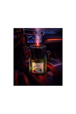 Araç Kokusu Ve Nemlendirici Difüzör - 120ml Ebony Esanslı - Usb Şarjlı Aromaterapi & Harika Oto Koku Standart
