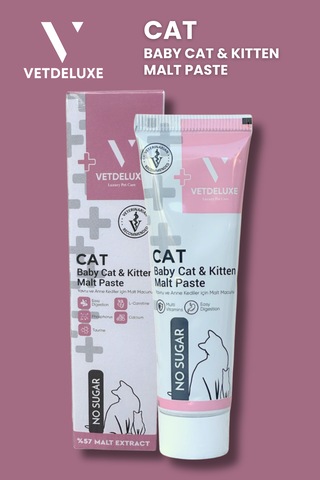 Vetdeluxe Babycat Kitten Malte Tüy Yumağı Önleyici Yavru Hamile ve Emziren 100 G