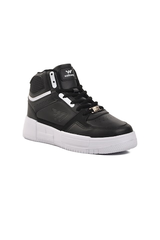Walkway Berry Hi Siyah-beyaz Bağcıklı Unisex Hi Sneaker 001