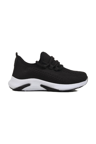 Siyah Hafif Unisex Çocuk Spor Ayakkabı Pına 151 F SİYAH-BEYAZ