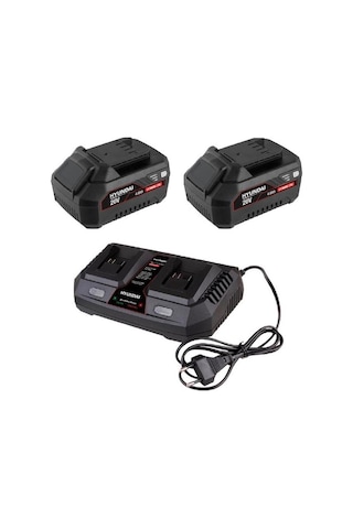 Hyundai 2x 4ah Twocharger Kit 2 Adet , Akü & Şarj Cihazı 1 Adet 3'lü Paket