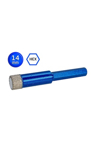 Master 530934 Altıgen Saplı Granit Mermer Delme Panç 14 Mm