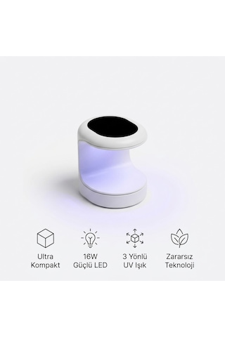 Mini Profesyonel Kalıcı Oje Kurutucu - 16w Güçlü Led