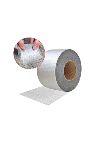 Mucit Home Alüminyum Folyo Bant Su Sızdırmaz Bant Çatı Boru Tamir Tadilat 5m
