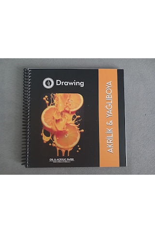 20x20 Cm Akrilik & Yağlı Boya Defteri 250 Gr Derin Dokulu 24 Yaprak