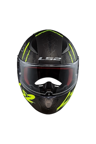 Ls2 Rapıd Raven Mat Siyah - Gri - Neon Sarı Kask
