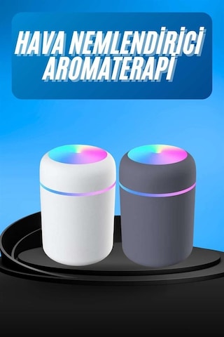 Humidifier Led Işıklı Ortam Oda Kokusu Aromaterapi Buhardanlık