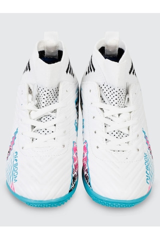 Civil Sport Erkek Çocuk Halı Saha Ayakkabı 31-35 Numara Beyaz-turkuaz Beyaz-turkuaz Beyaz - Turkuaz