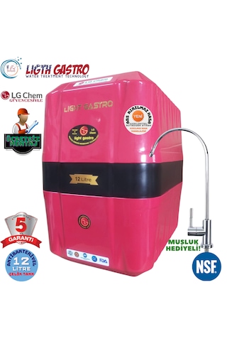 Lightgastro Krmz Shy Montaj Dahil 8lt 7fl 14aşama Su Arıtma Cih
