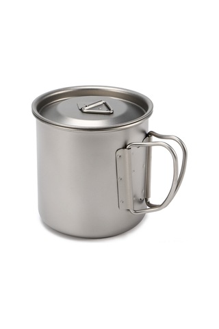 Dianziye Titanyum Bardak 400ml - Hafif Ve Dayanıklı, Ev Ve Doğa Aktivitesi İçin Kamping, Yürüyüş, Piknik Gümüş