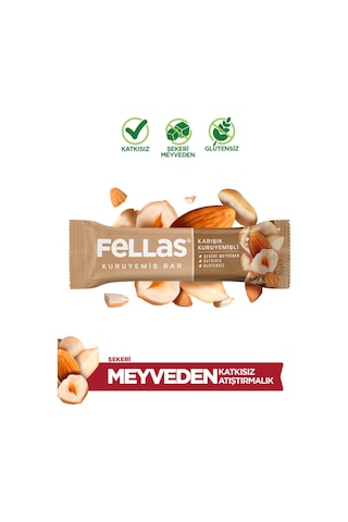 Karışık Kuruyemiş Bar 30g x12 Adet
